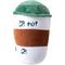 Show in main carousel: PAWTY TOYS Coffee Squeaky Plush Dog Toy slide 2 of 6