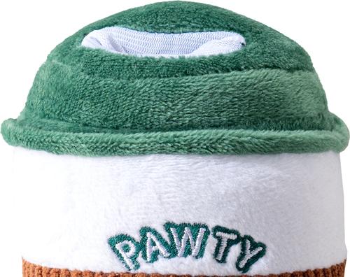 Show full view: PAWTY TOYS Coffee Squeaky Plush Dog Toy slide 5 of 6