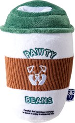 PAWTY TOYS Coffee Squeaky Plush Dog Toy