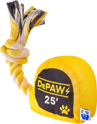 Show full view: PAWTY TOYS Tape Measurer with Tug Rope Nylon Squeaky Dog Toy slide 3 of 5