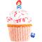 Show in main carousel: PAWTY TOYS Birthday Cupcake Tug Rope Plush & Squeaky Dog Toy, Pink/White slide 1 of 3