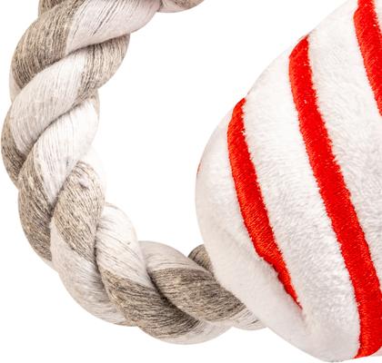 Show full view: PAWTY TOYS Fireworks Tug Rope Squeaky Plush Dog Toy slide 5 of 5