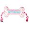 Show in main carousel: PAWTY TOYS Birthday Bone Tug Rope Squeaky Plush Dog Toy, White/Pink slide 1 of 4
