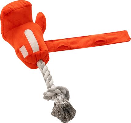 Show full view: PAWTY TOYS Boxing Glove Tug Rope Squeaky Plush Dog Toy slide 4 of 6