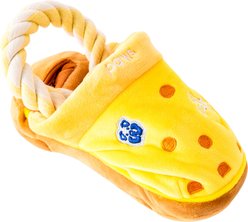 PAWTY TOYS Sandals with Treat Slot Squeaky Plush Dog Toy