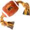 Show in main carousel: PAWTY TOYS Football Tug Rope with Treat Slot Squeaky Plush Dog Toy slide 3 of 5