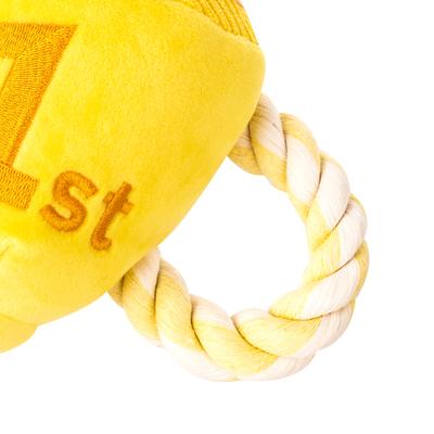 Show full view: PAWTY TOYS Trophy Tug Rope Squeaky Plush Dog Toy slide 5 of 5
