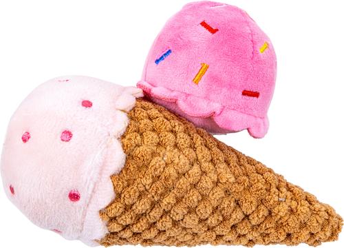 Show full view: PAWTY TOYS Ice Cream Detachable with Treat Slot Squeaky Plush Dog Toy slide 3 of 5