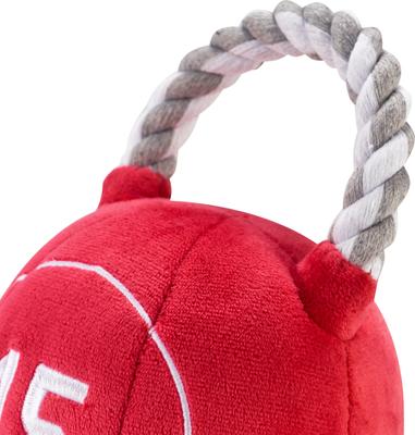 Show full view: PAWTY TOYS Kettlebell Tug Rope Squeaky Plush Dog Toy slide 6 of 6