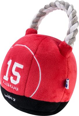 Show full view: PAWTY TOYS Kettlebell Tug Rope Squeaky Plush Dog Toy slide 3 of 6