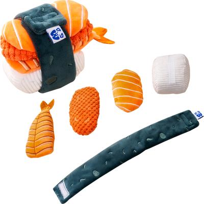 Show full view: PAWTY TOYS Sushi Set Crinkle Squeaky Plush Dog Toy slide 2 of 9