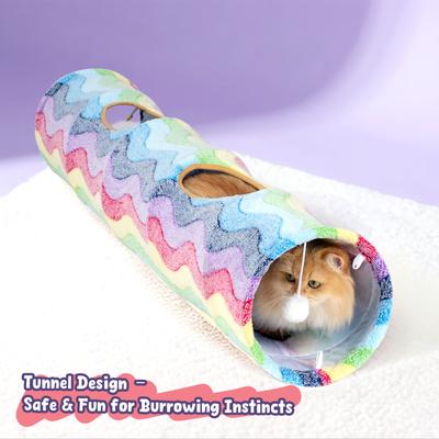Show full view: Happy & Polly Elves In The Rainbow Tunnel Cat Toy slide 6 of 10