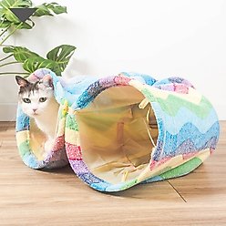 Happy & Polly Elves In The Rainbow Tunnel Cat Toy