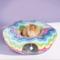Show in main carousel: Happy & Polly Rainbow Striped Orthopedic Bolster Cat Bed with Circle Tunnel slide 1 of 9