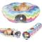 Show in main carousel: Happy & Polly Crescent Moon Rainbow Striped Tunnel Cat Toy slide 4 of 9