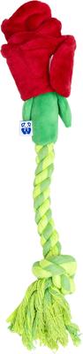 Show full view: PAWTY TOYS Rose Snuffle with Treat Slots Plush Dog Toy slide 2 of 7