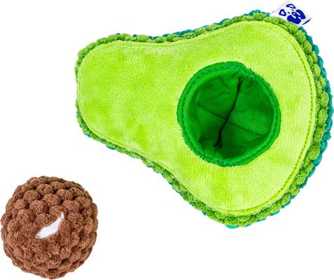 Show full view: PAWTY TOYS Avocado Squeaky Plush Dog Toy slide 4 of 5