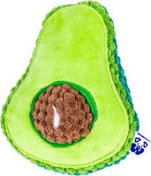 PAWTY TOYS Avocado Squeaky Plush Dog Toy