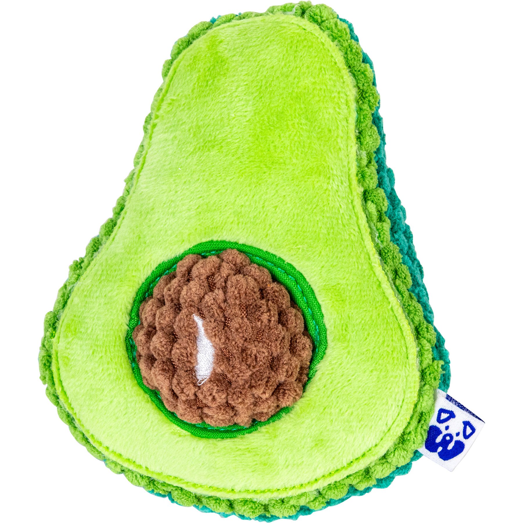 PAWTY TOYS Avocado Squeaky Plush Dog Toy