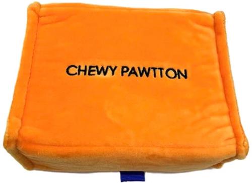 Show full view: PAWTY TOYS Chewy Pawtton Squeaky Plush Dog Toy slide 2 of 4