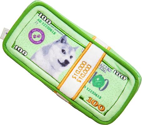 Show full view: PAWTY TOYS Cash Is King Squeaky Plush Dog Toy slide 2 of 5