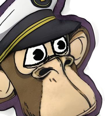 Show full view: PAWTY TOYS Bored Ape Dog Club Squeaky Plush Dog Toy slide 5 of 5