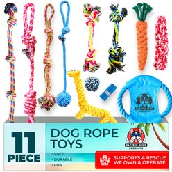 Pacific Pups Rescue Assorted Rope Dog Toys, 11 count slide 1 of 9