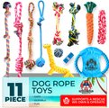Pacific Pups Rescue Assorted Rope Dog Toys, 11 count