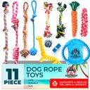 Pacific Pups Rescue Assorted Rope Dog Toys, 11 count