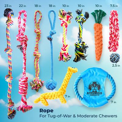 Show full view: Pacific Pups Rescue Assorted Rope Dog Toys, 11 count slide 2 of 10