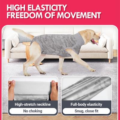 Show full view: Barpor Dog Recovery Suit, Gray, Medium slide 6 of 11