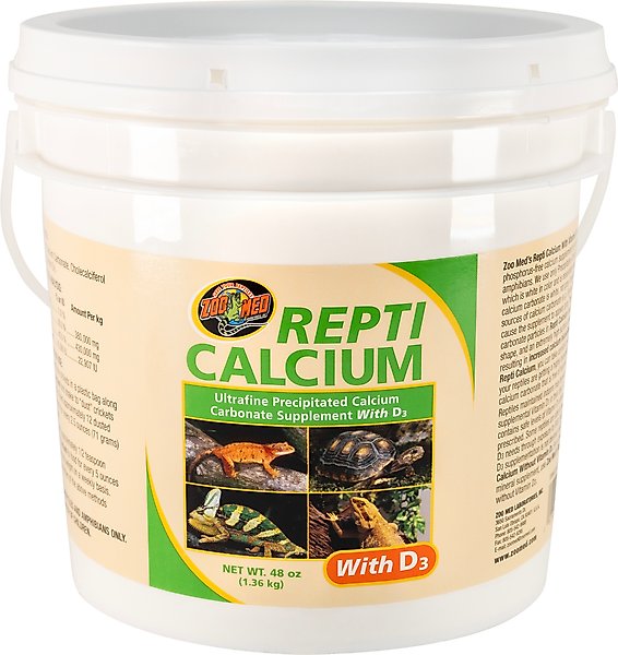 Zoo Med ReptiCalcium D3 Reptile Food, 12-oz bag