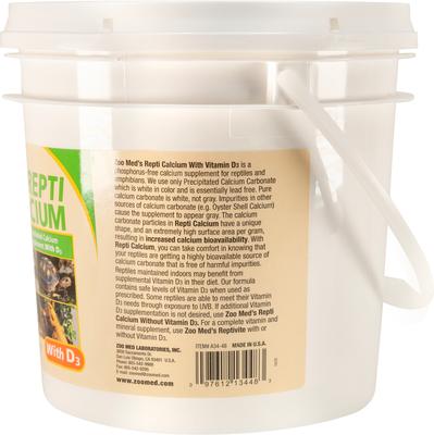 Show full view: Zoo Med Repti Calcium with D3 Reptile Supplement, 48-oz jar slide 2 of 6