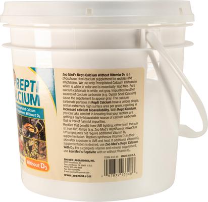 Show full view: Zoo Med Repti Calcium without D3 Reptile Supplement, 48-oz jar slide 2 of 6