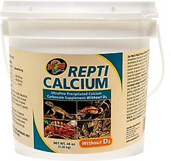 Zoo Med Repti Calcium without D3 Reptile Supplement, 48-oz jar