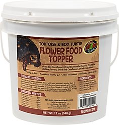 Zoo Med Tortoise & Box Turtle Flower Food Topper, 12-oz bag