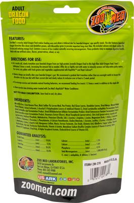 Show full view: Zoo Med Adult Bearded Dragon Food, 4.5-oz jar slide 2 of 5