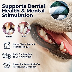 Pacific Pups Rescue Knotted Tough Rope Tug Dog Toy, XX-Large, 1 count, Blue