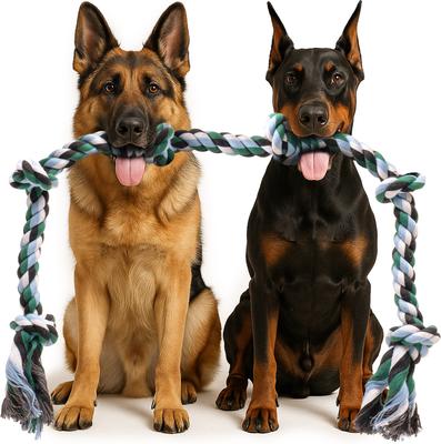 Show full view: Pacific Pups Rescue Knotted Tough Rope Tug Dog Toy, XX-Large, 1 count, Blue slide 9 of 10
