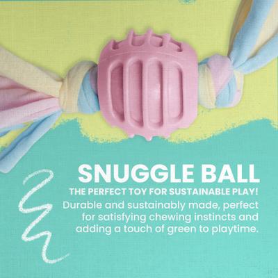 Show full view: Snugarooz Snuggle Ball Dog Chew Toy, Yellow slide 2 of 5