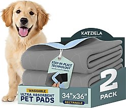Katziela Ultra Strong Grip Washable Dog Pee Pads, 34 x 36-in, 2 count
