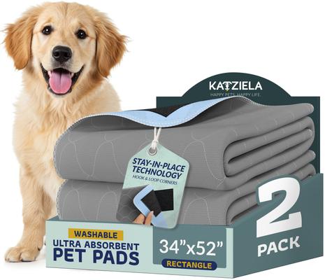 Show full view: Katziela Ultra Strong Grip Washable Dog Pee Pads, 34 x 52-in, 2 count slide 1 of 12