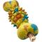 Show in main carousel: Arlee Home & Pet Max Fusion Made with Nike Grind Spike Bone Dog Chew Toy, Tie Dye - Yellow/Blue/Orange, Medium slide 1 of 11