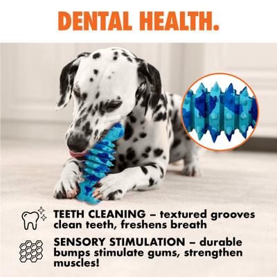 Show full view: Arlee Home & Pet Max Fusion Made with Nike Grind Spike Bone Dog Chew Toy, Tie Dye Purple/Blue, Small slide 5 of 10