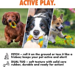 Arlee Home & Pet Max Fusion Made with Nike Grind Twisted Dog Chew Toy, Tie Dye Purple/Blue, Large slide 2 of 9