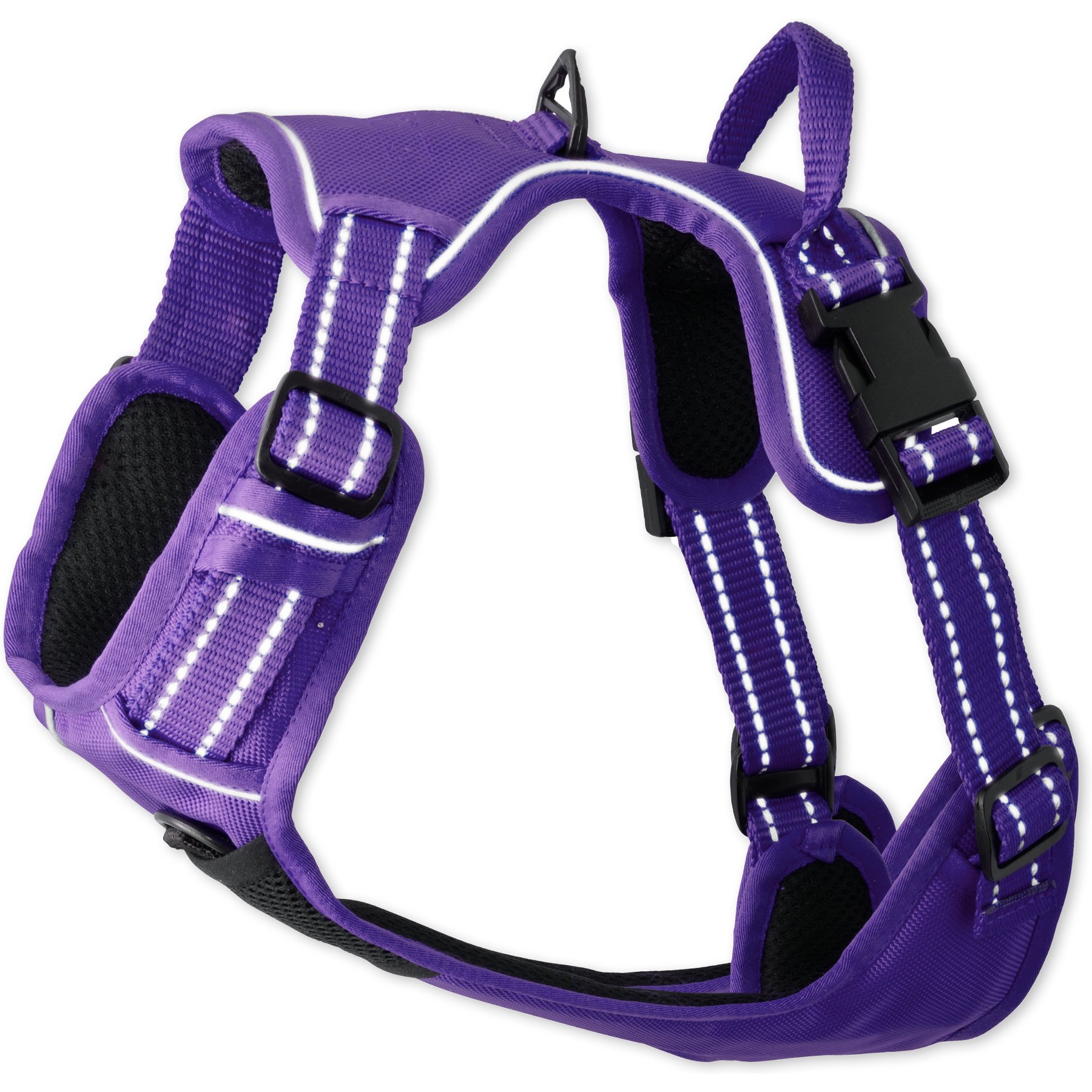 Pet Passion Max Hardy Reflective Dog Harness, Purple, Small: 15 to 19-in chest