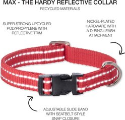 Pet Passion Max Hardy Reflective Dog Collar, Red, Large: 15 to 18-in neck, 1-in wide slide 2 of 4