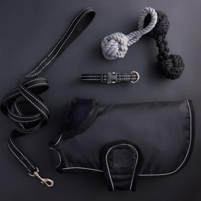 Show full view: Pet Passion Max Hardy Reflective Dog Leash, 7-ft long, 1-in wide, Black slide 6 of 6