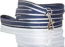 Pet Passion Max Hardy Reflective Dog Leash, 7-ft long, 1-in wide, Navy