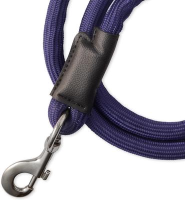 Show full view: Pet Passion Piper Plush Sherpa Dog Leash, 5-ft long, 1-in wide, Navy slide 4 of 4